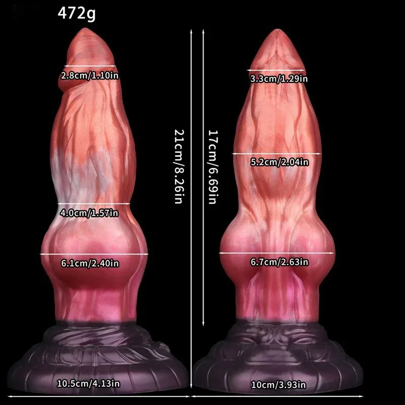 8 Inch Fantasy Dog Knot Dildo Suction Cup Silicone Animal Sex Toy 1 8 Inch Fantasy Dog Knot Dildo Suction Cup Silicone Animal Sex Toy 1