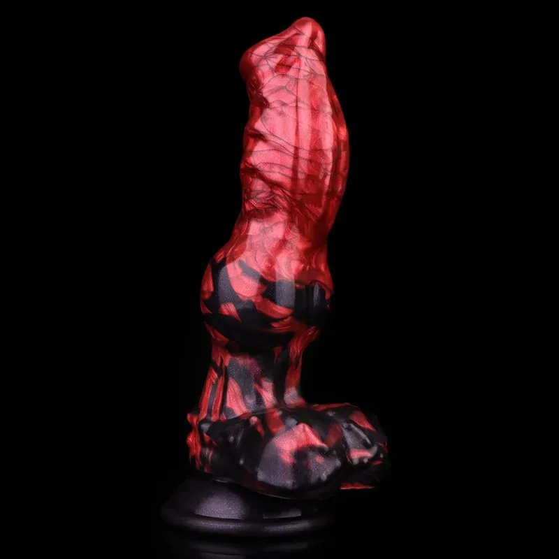 8.2 Inch Silicone Dog Knot Dildo Realistic Animal Penis Toy 7 8.2 Inch Silicone Dog Knot Dildo Realistic Animal Penis Toy 7