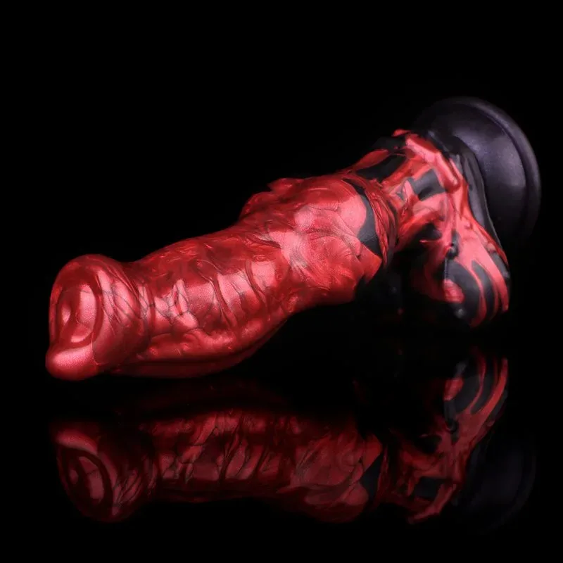 8.2 Inch Silicone Dog Knot Dildo Realistic Animal Penis Toy 10 8.2 Inch Silicone Dog Knot Dildo Realistic Animal Penis Toy 10