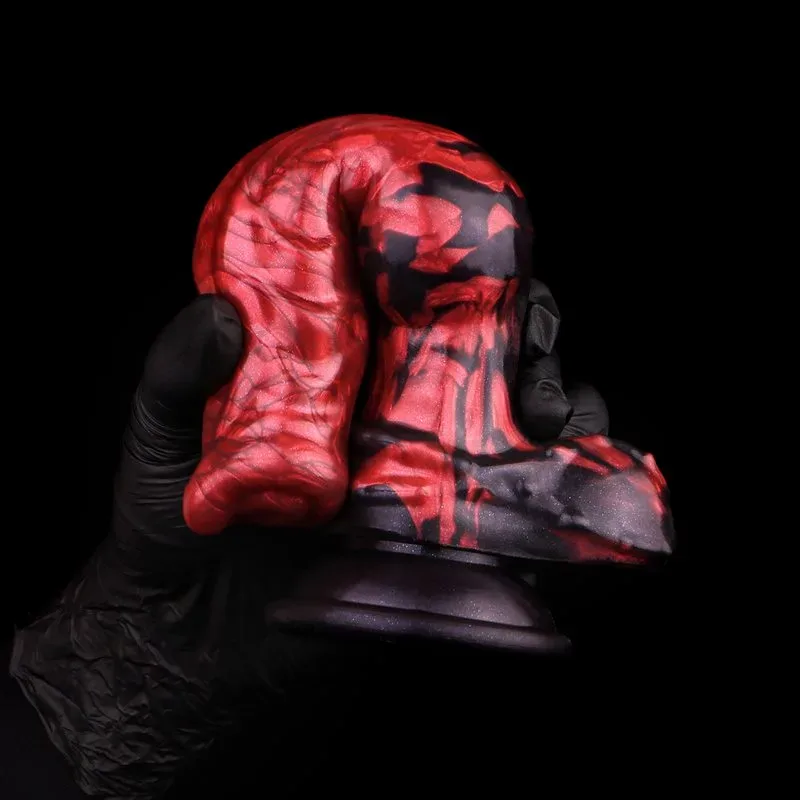 8.2 Inch Silicone Dog Knot Dildo Realistic Animal Penis Toy 6 8.2 Inch Silicone Dog Knot Dildo Realistic Animal Penis Toy 6