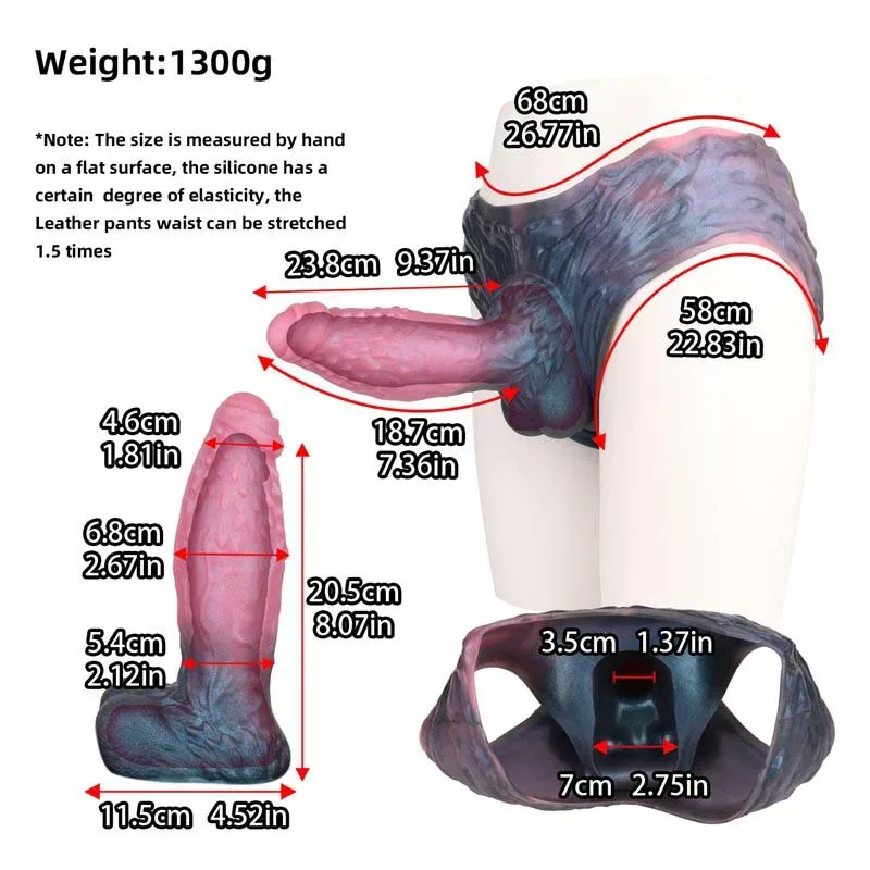 Wearable Barbed Hollow Penis Pant Fantasy Silicone Cock Sleeve 1 Wearable Barbed Hollow Penis Pant Fantasy Silicone Cock Sleeve 1