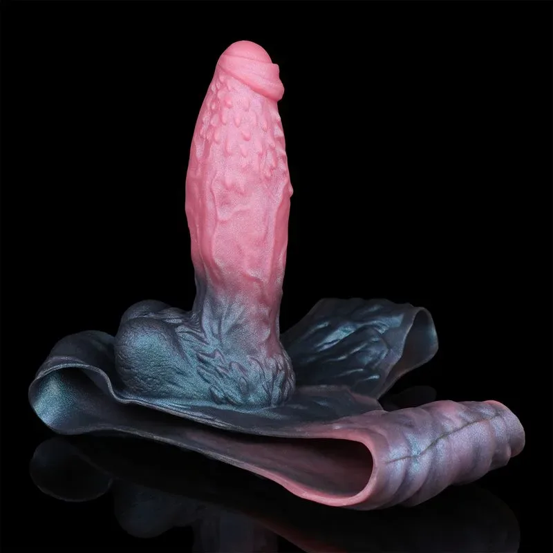 Wearable Barbed Hollow Penis Pant Fantasy Silicone Cock Sleeve 10 Wearable Barbed Hollow Penis Pant Fantasy Silicone Cock Sleeve 10