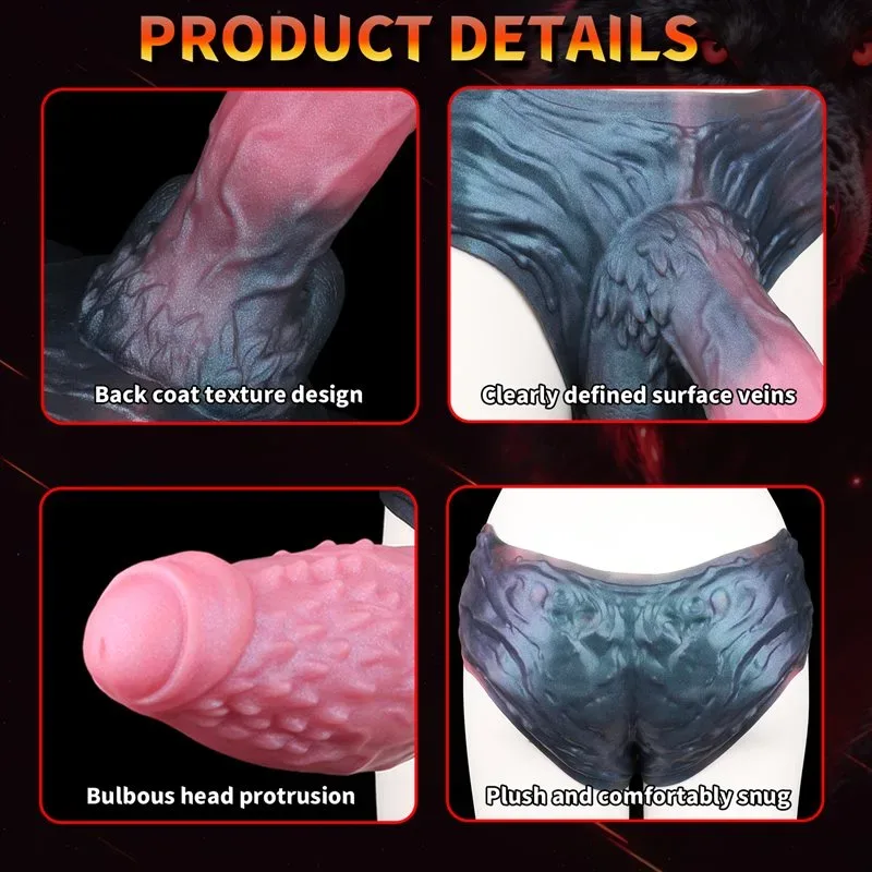 Wearable Barbed Hollow Penis Pant Fantasy Silicone Cock Sleeve 5 Wearable Barbed Hollow Penis Pant Fantasy Silicone Cock Sleeve 5
