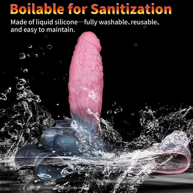 Wearable Barbed Hollow Penis Pant Fantasy Silicone Cock Sleeve 6 Wearable Barbed Hollow Penis Pant Fantasy Silicone Cock Sleeve 6