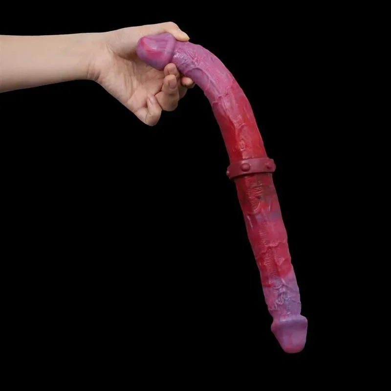 14 IN Soft Silicone Double Penetrator dildo 3 14 IN Soft Silicone Double Penetrator dildo 3