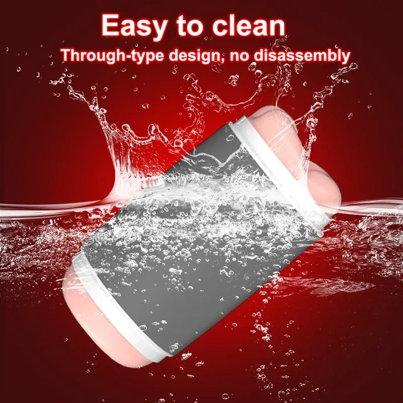 2-In-1 Realistic 3D Texture Mouth Anal Men Manual Masturbation Cup 7 2-In-1 Realistic 3D Texture Mouth Anal Men Manual Masturbation Cup 7