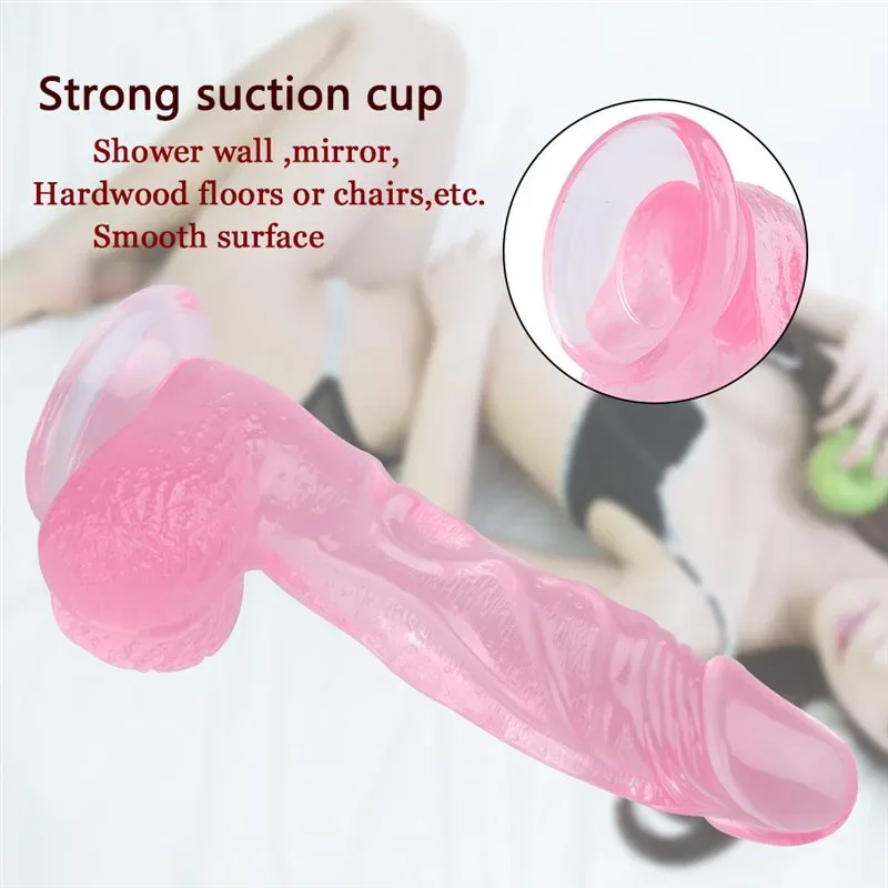 12 IN Transparent Very Thick Long PVC Dildo 5 12 IN Transparent Very Thick Long PVC Dildo 5