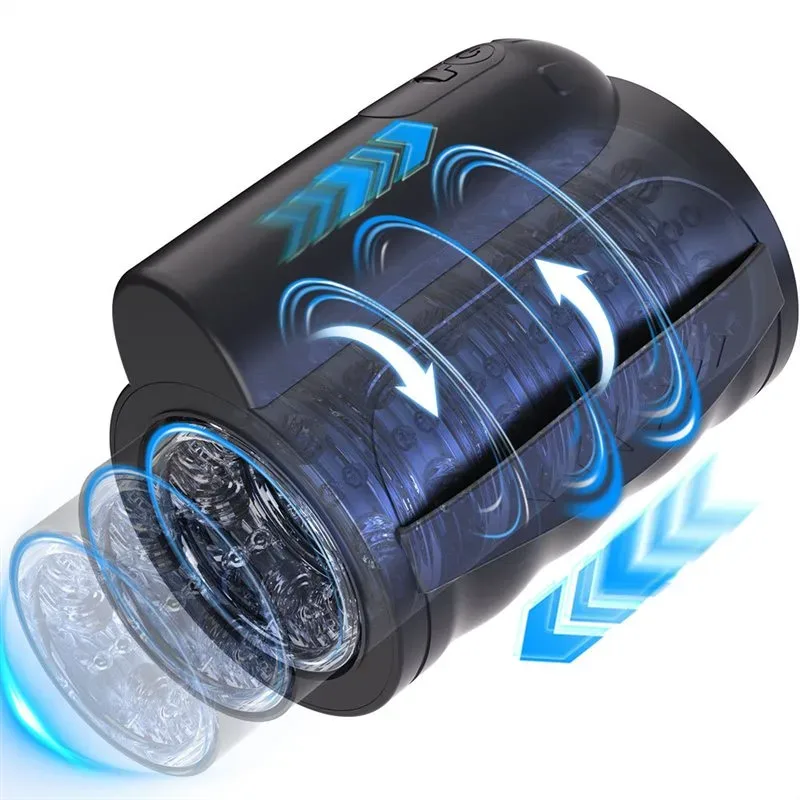 Powerful Thrusting Rotating Male Masturbation Toy - Image 1