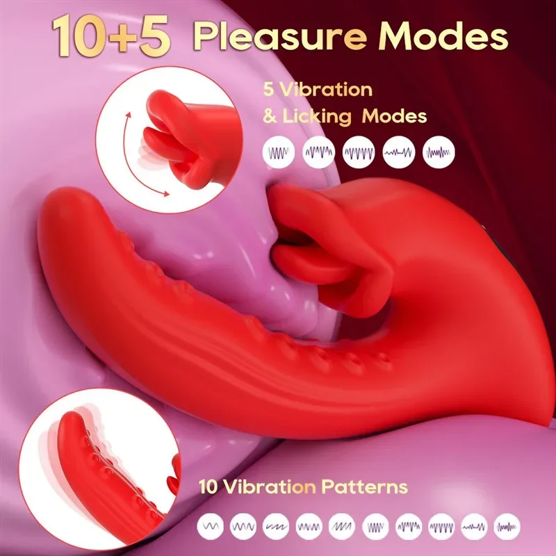 Tongue Licking Vibrating Tentacle G-Spot Vibrator 2 Tongue Licking Vibrating Tentacle G-Spot Vibrator 2