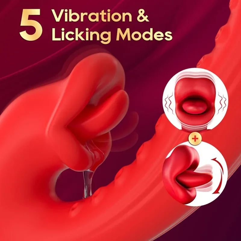 Tongue Licking Vibrating Tentacle G-Spot Vibrator 3 Tongue Licking Vibrating Tentacle G-Spot Vibrator 3
