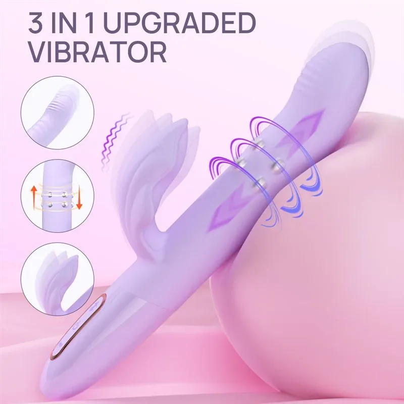 Powerful Thrusting Rotating Women G-Spot Dildo Vibrator 1 Powerful Thrusting Rotating Women G-Spot Dildo Vibrator 1