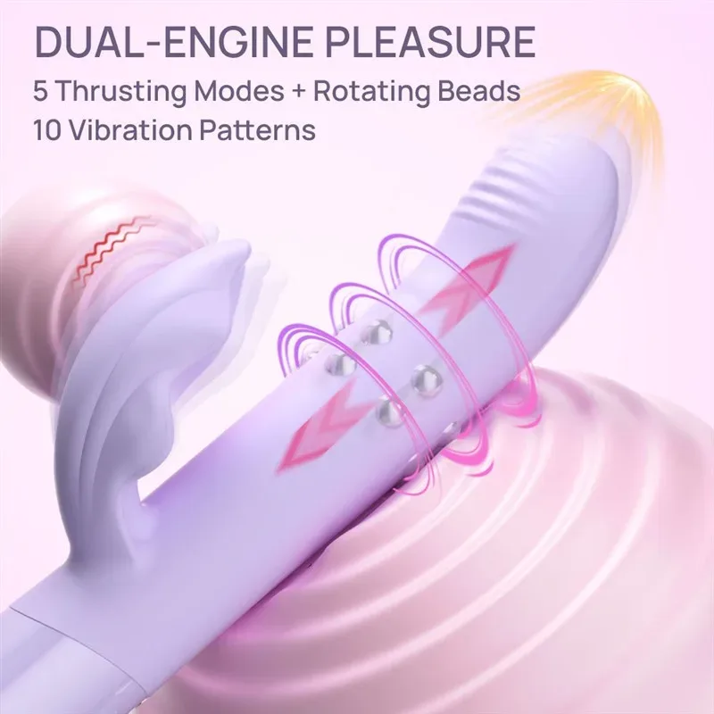 Powerful Thrusting Rotating Women G-Spot Dildo Vibrator 2 Powerful Thrusting Rotating Women G-Spot Dildo Vibrator 2