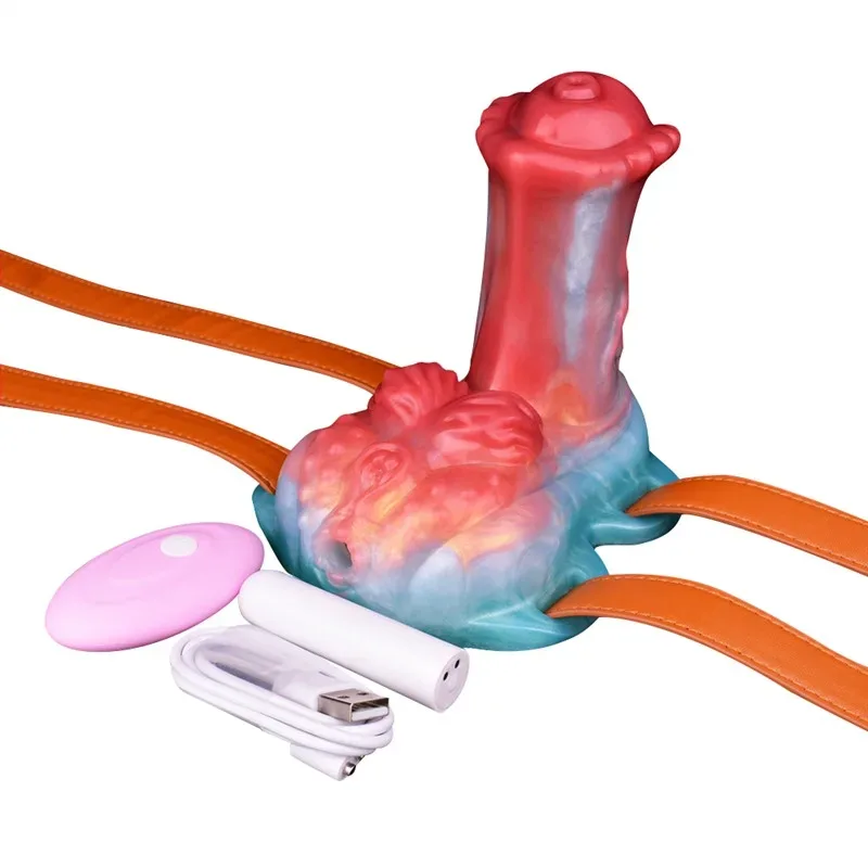 Strap On Vibrating Horse Penis Grinder Fantasy Clit Stimulator - Image 1
