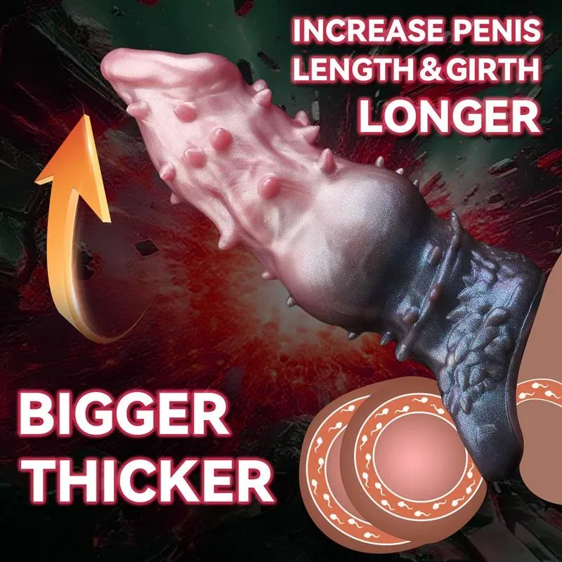 7.5 Inch Barbed Dog Knot Penis Sleeve Soft Cock Extender 4 7.5 Inch Barbed Dog Knot Penis Sleeve Soft Cock Extender 4