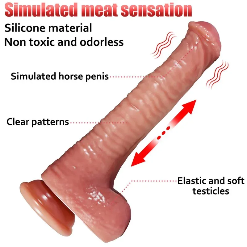 8.5 Inch Heating Thrusting Vibrating Horse Dildo Silicone Animal Toy 2 8.5 Inch Heating Thrusting Vibrating Horse Dildo Silicone Animal Toy 2