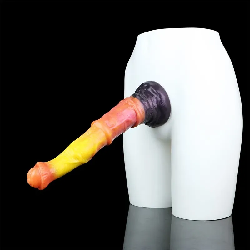 10.8/13.8/17.4 Inch Large Lifelike Dual Layer Silicone Horse Stallion Dildo 8 10.8/13.8/17.4 Inch Large Lifelike Dual Layer Silicone Horse Stallion Dildo 8