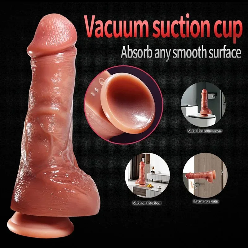 8.4 Inch Best Life Like Silicone Heating Thrusting Swing Dildo 9 8.4 Inch Best Life Like Silicone Heating Thrusting Swing Dildo 9
