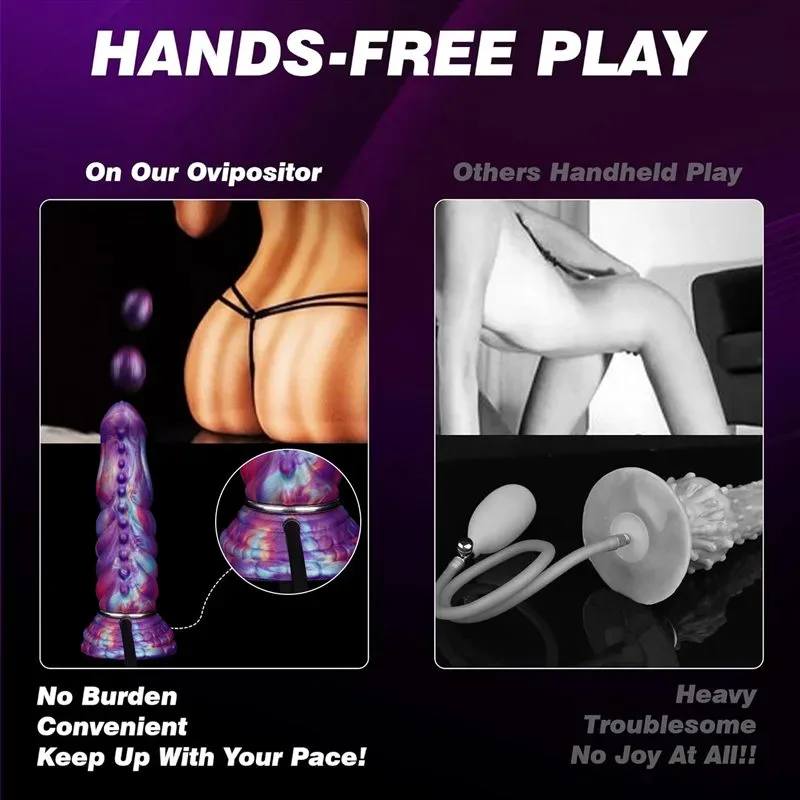 9 Inch Fantasy Silicone Alien Ovipositor Dildo with Eggs 5 9 Inch Fantasy Silicone Alien Ovipositor Dildo with Eggs 5