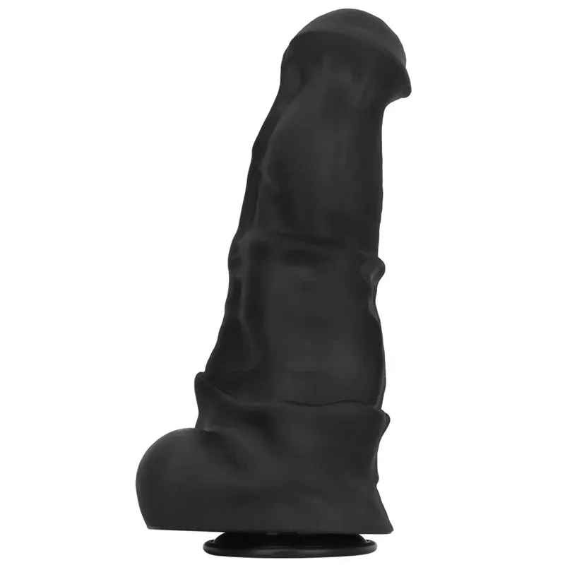 9.5/11/12/13/14 Inch Black Silicone Horse Dildo Huge Thickness Animal Penis - Image 1