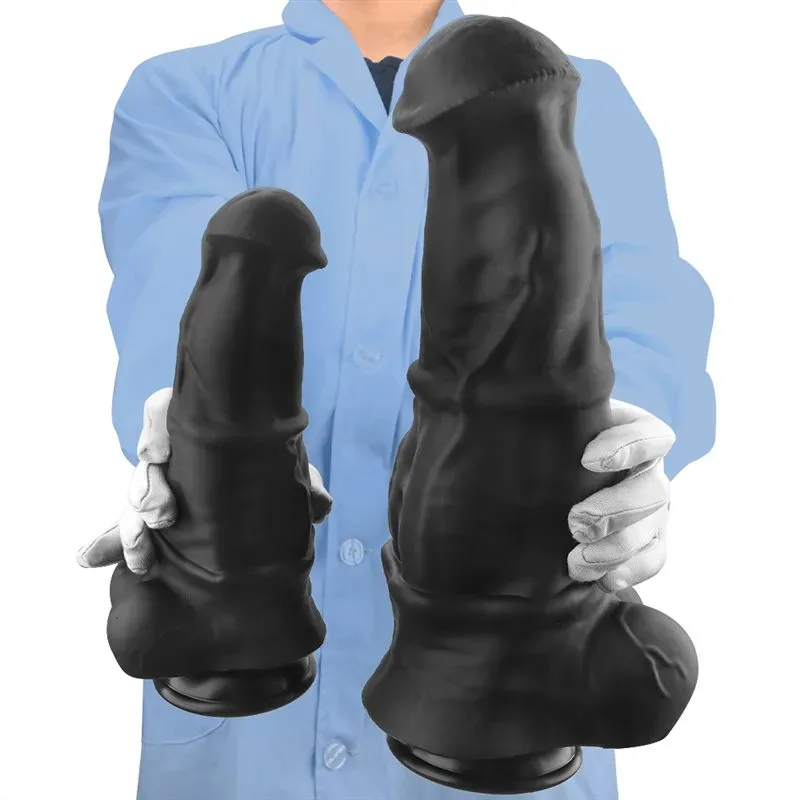 9.5/11/12/13/14 Inch Black Silicone Horse Dildo Huge Thickness Animal Penis 7 9.5/11/12/13/14 Inch Black Silicone Horse Dildo Huge Thickness Animal Penis 7