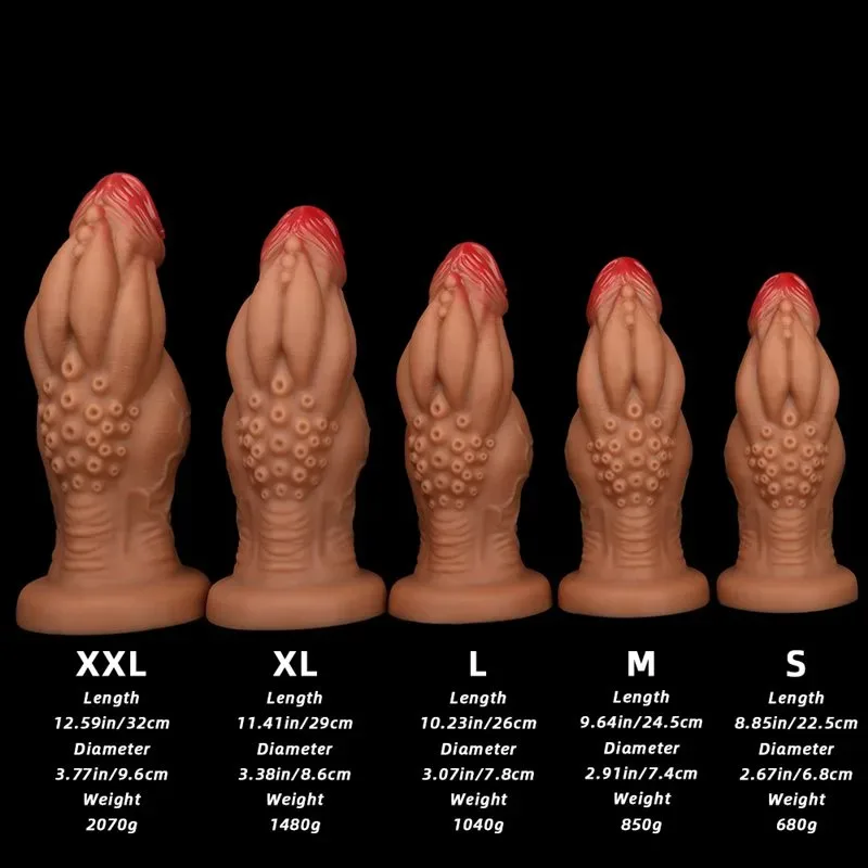 8.8/9.6/10.2/11.4/12.6 Multiple Sizes Huge Knotted Exotic Dildo Anal Plug 1 8.8/9.6/10.2/11.4/12.6 Multiple Sizes Huge Knotted Exotic Dildo Anal Plug 1