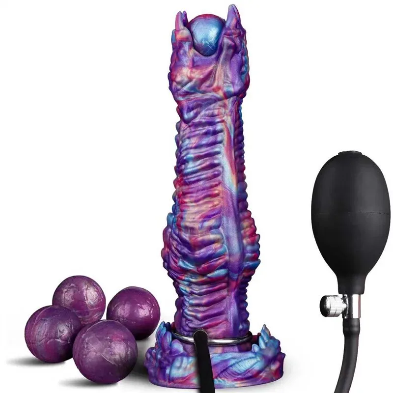 10 Inch Fantasy Knotted Ovipositor Alien Egg Dildo For Adults - Image 1