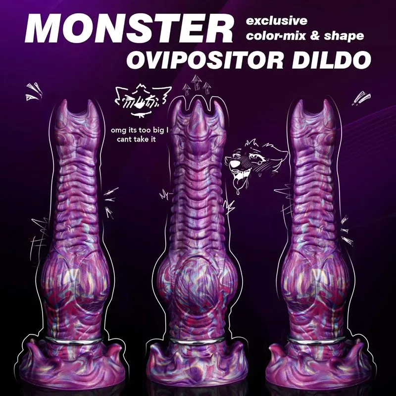 9.8 Inch Monster Egg-Laying Dildo Knot Fantasy Ovipositor Sex Toy 2 9.8 Inch Monster Egg-Laying Dildo Knot Fantasy Ovipositor Sex Toy 2