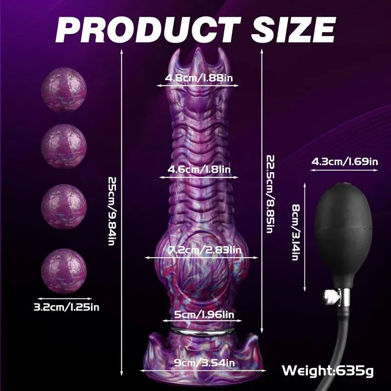 9.8 Inch Monster Egg-Laying Dildo Knot Fantasy Ovipositor Sex Toy 1 9.8 Inch Monster Egg-Laying Dildo Knot Fantasy Ovipositor Sex Toy 1