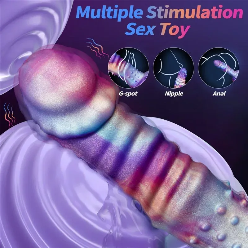 8 Inch Vibrating Fantasy Dildo Silicone Exotic Adult Toy 4 8 Inch Vibrating Fantasy Dildo Silicone Exotic Adult Toy 4