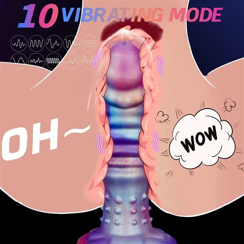 8 Inch Vibrating Fantasy Dildo Silicone Exotic Adult Toy 3 8 Inch Vibrating Fantasy Dildo Silicone Exotic Adult Toy 3