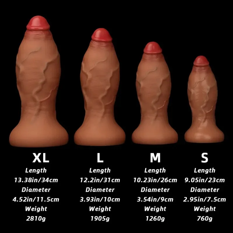9/10/12/13 Inch Oversized Soft Silicone Dildo Most Fulfilling Butt Plug 1 9/10/12/13 Inch Oversized Soft Silicone Dildo Most Fulfilling Butt Plug 1