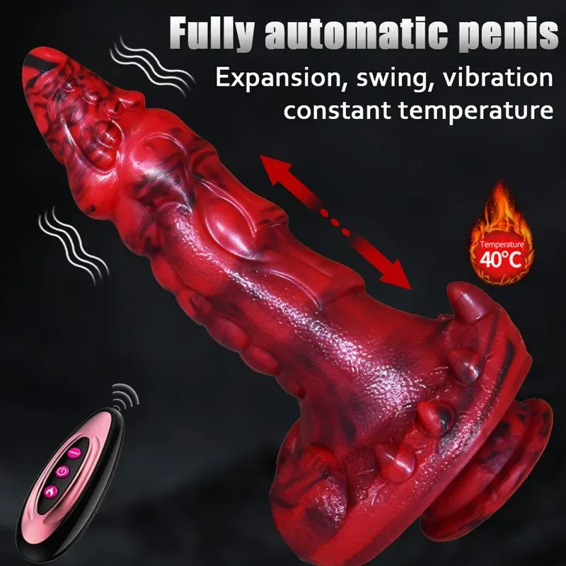 8 Inch Heating Vibrating Thrusting Dragon Dildo Fantasy Adult Toy 1 8 Inch Heating Vibrating Thrusting Dragon Dildo Fantasy Adult Toy 1