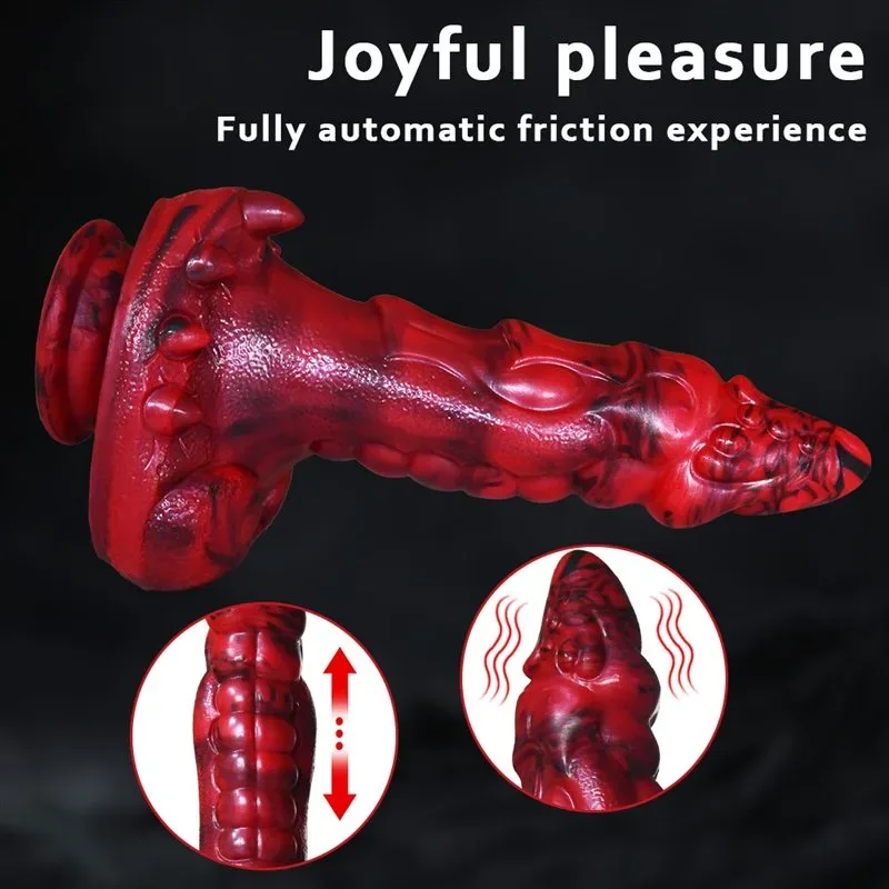 8 Inch Heating Vibrating Thrusting Dragon Dildo Fantasy Adult Toy 3 8 Inch Heating Vibrating Thrusting Dragon Dildo Fantasy Adult Toy 3