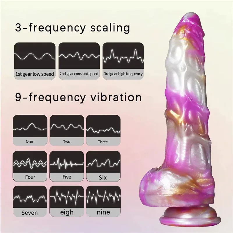 8.5 Inch Heated Thrusting Vibrating Fantasy Dildo Sex Toy 2 8.5 Inch Heated Thrusting Vibrating Fantasy Dildo Sex Toy 2