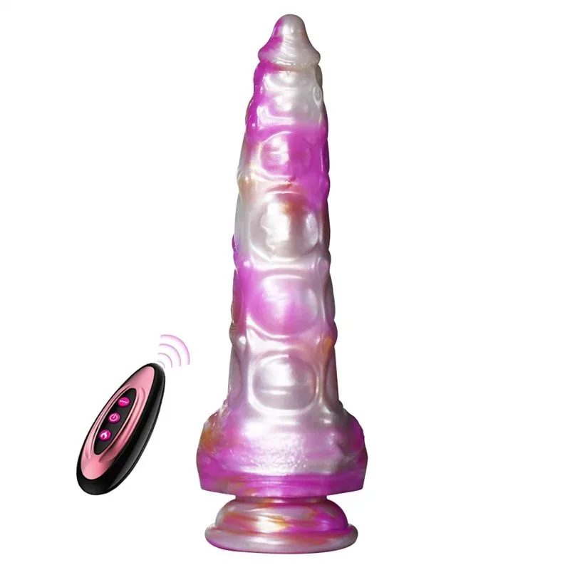 8.5 Inch Heated Thrusting Vibrating Fantasy Dildo Sex Toy - Image 1