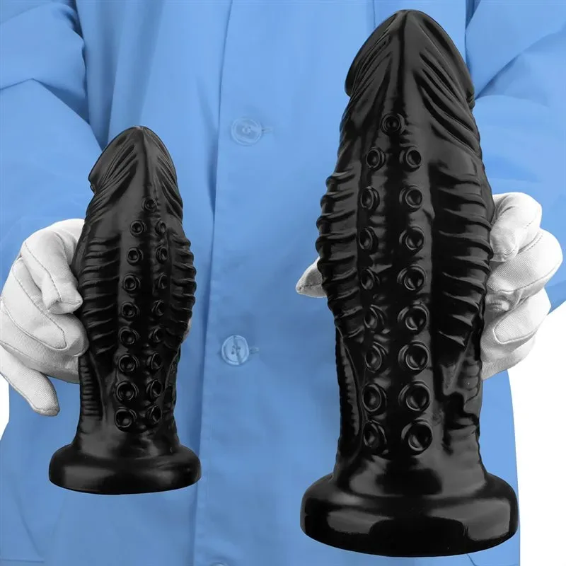 7/8.6/9.8 Inch Black PVC Dildo Big Thickness Anal Plug 7 7/8.6/9.8 Inch Black PVC Dildo Big Thickness Anal Plug 7