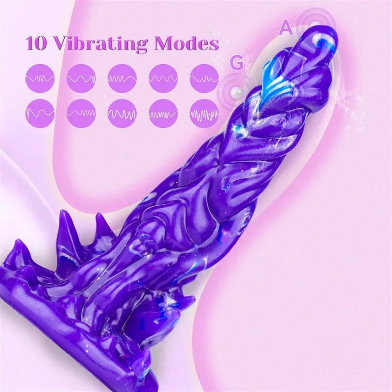 8 Inch One Button Control 10 Vibration Modes Alien Dildo Vibrator 2 8 Inch One Button Control 10 Vibration Modes Alien Dildo Vibrator 2