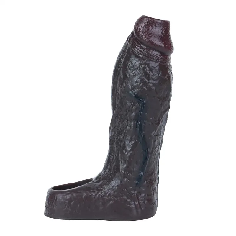 5.5 Inch Black Open Head Elastic Silicone Penis Extension Sleeve - Image 1