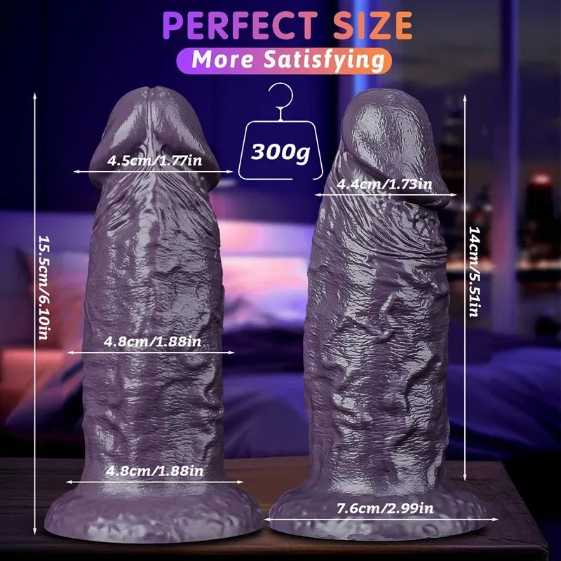 6 Inch Short Fat Black Lifelike Silicone Vibrating Dildo 1 6 Inch Short Fat Black Lifelike Silicone Vibrating Dildo 1