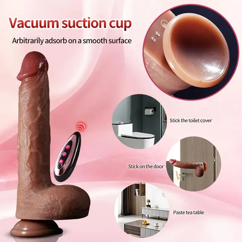8.6 Inch Thrusting Vibrating Heated Realistic Dildo Vibrator 5 8.6 Inch Thrusting Vibrating Heated Realistic Dildo Vibrator 5