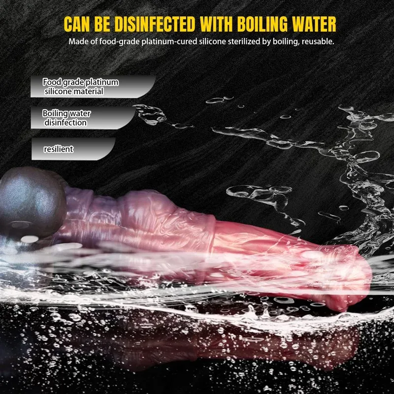 8.7/10.6/13.3 Inch Double Layer Silicone Fantasy Horse Knot Dildo 6 8.7/10.6/13.3 Inch Double Layer Silicone Fantasy Horse Knot Dildo 6