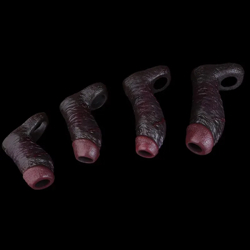 4.1/4.6/6.1/6.6 Inch Black Open Ended Lifelike Penis Sleeve 2 4.1/4.6/6.1/6.6 Inch Black Open Ended Lifelike Penis Sleeve 2