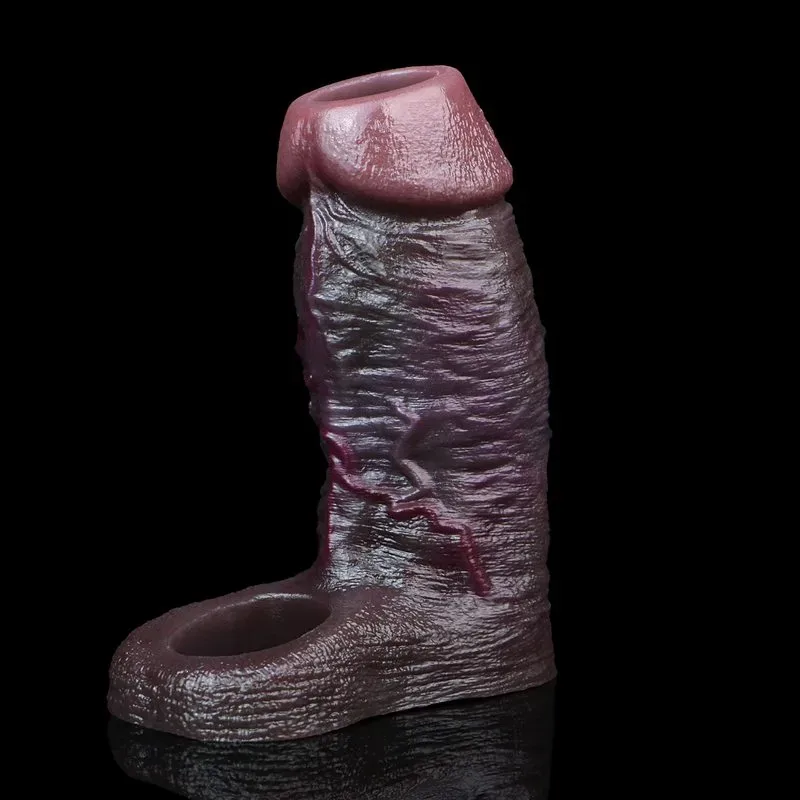 4/4.7/5.9 Inch Black Open Tip Soft Realistic Cock Sleeve 8 4/4.7/5.9 Inch Black Open Tip Soft Realistic Cock Sleeve 8