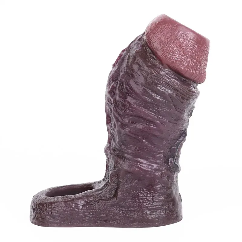 4.1/4.9/5.9/6.5 Inch Black Thick Open Headed Cock Sleeve - Image 1