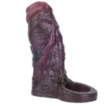 3.9/4.6/5.8/6.5 Inch Black Open Headed Soft Penis Sheath Sleeve - Image 4