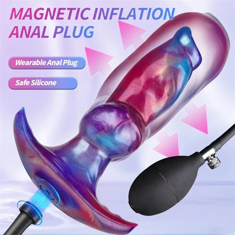 6.5 Inch Fantasy Magnetic Suction Inflatable Dog Knot Anal Plug 2 6.5 Inch Fantasy Magnetic Suction Inflatable Dog Knot Anal Plug 2
