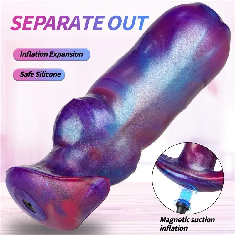 6.5 Inch Fantasy Magnetic Suction Inflatable Dog Knot Anal Plug 5 6.5 Inch Fantasy Magnetic Suction Inflatable Dog Knot Anal Plug 5