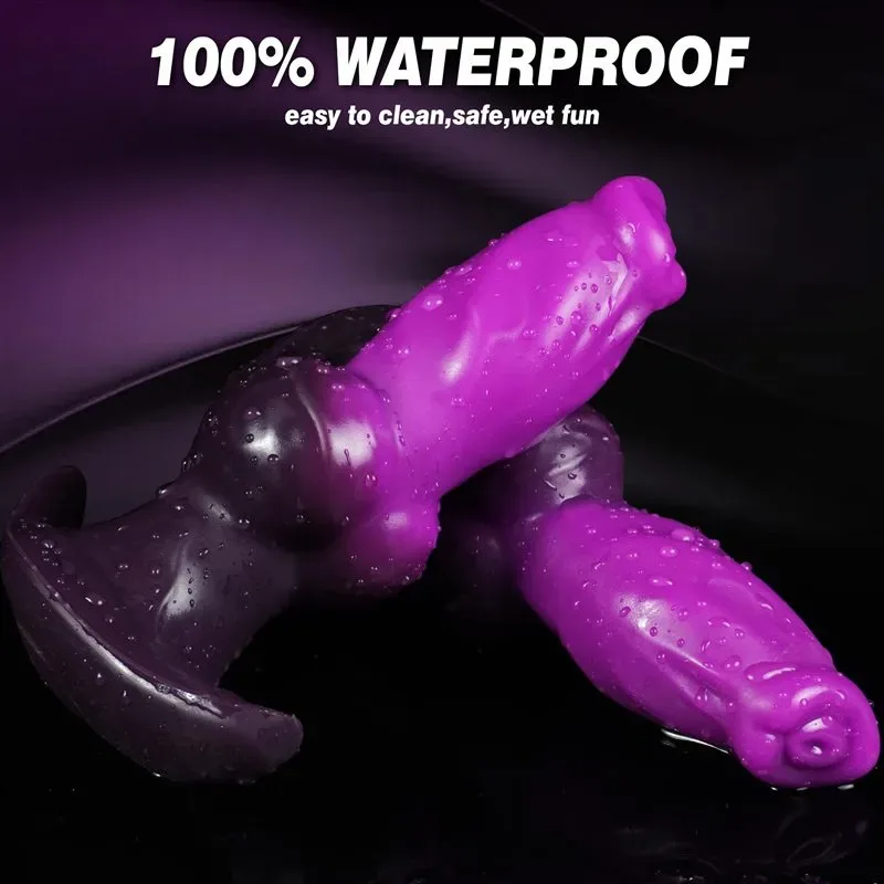 6.5 Inch Purple Inflatable Dog Knot Dildo Anal Plug Toy 5 6.5 Inch Purple Inflatable Dog Knot Dildo Anal Plug Toy 5