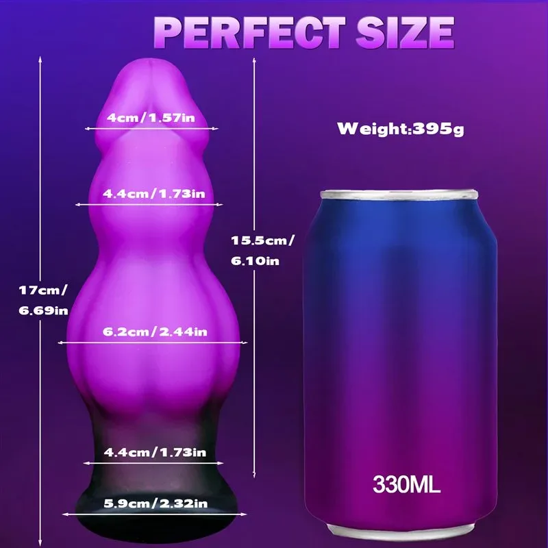 6.6 Inch Vibrating Fantasy Anal Dildo Wearable T-Base Knot Butt Plug 1 6.6 Inch Vibrating Fantasy Anal Dildo Wearable T-Base Knot Butt Plug 1