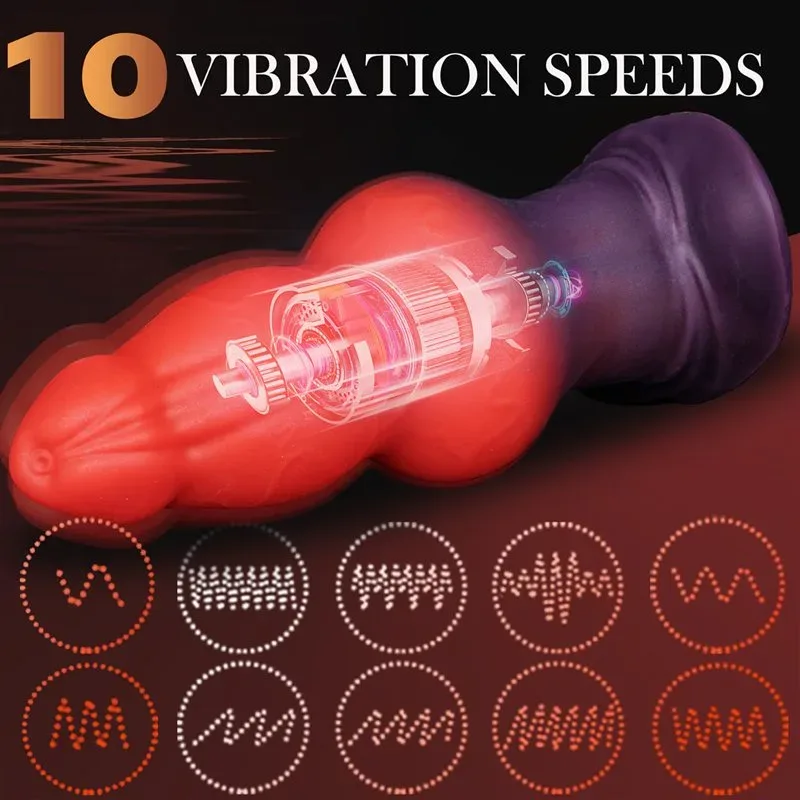 6.8 Inch Vibraing Knot Dildo Wearable Fantasy Anal Plug 3 6.8 Inch Vibraing Knot Dildo Wearable Fantasy Anal Plug 3